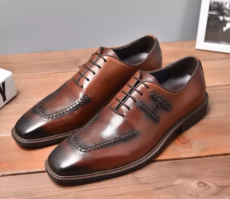 chaussure bateau hermes business affairs leather chaussures brown